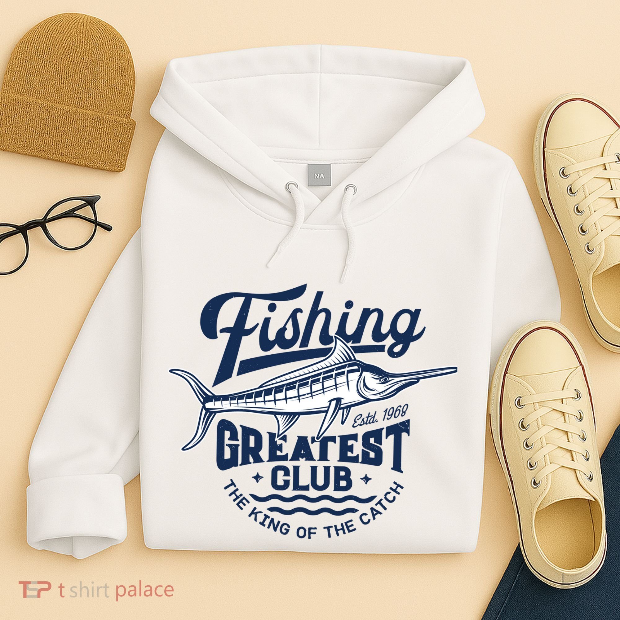 Fishing Marlin Greatest Club Estd 1968 Hoodie