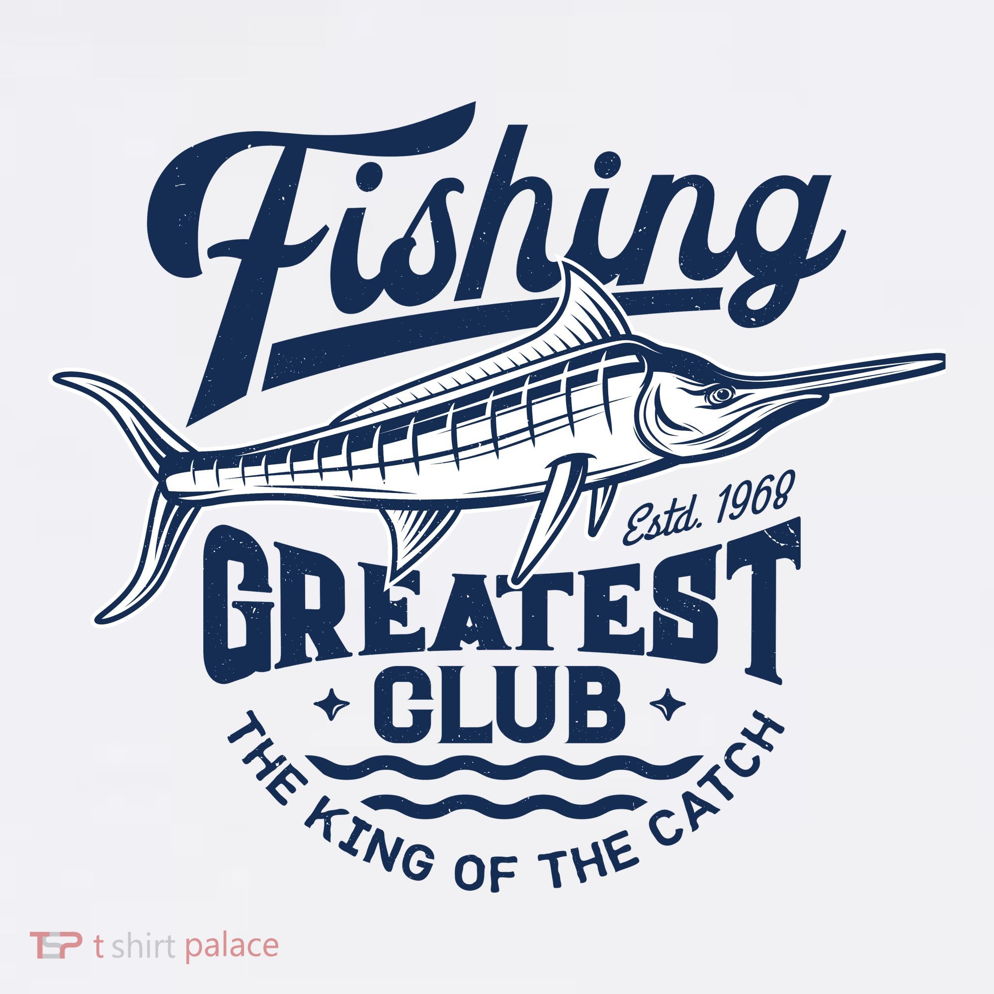 Fishing Marlin Greatest Club Estd 1968 Mousepad