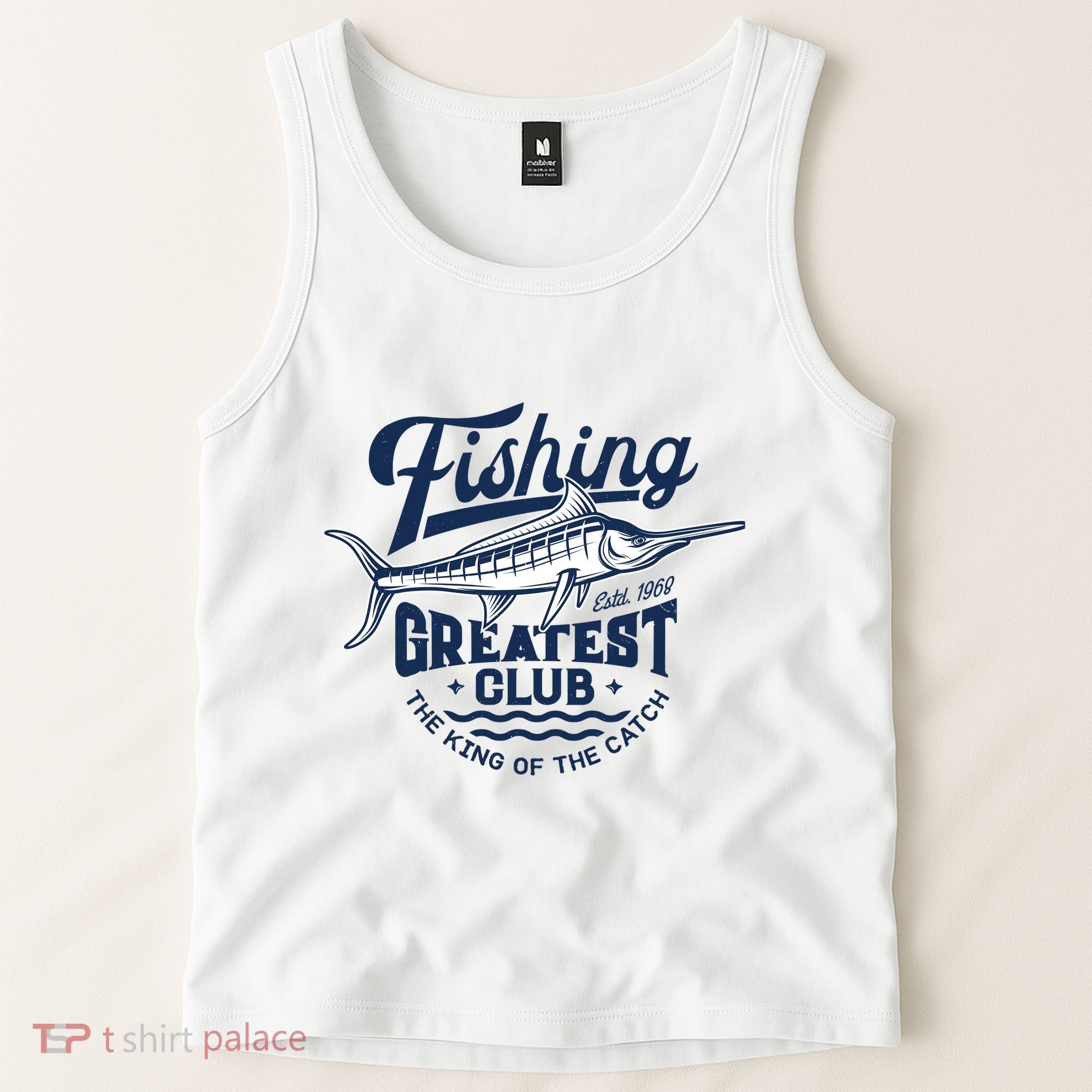Fishing Marlin Greatest Club Estd 1968 Tank Top