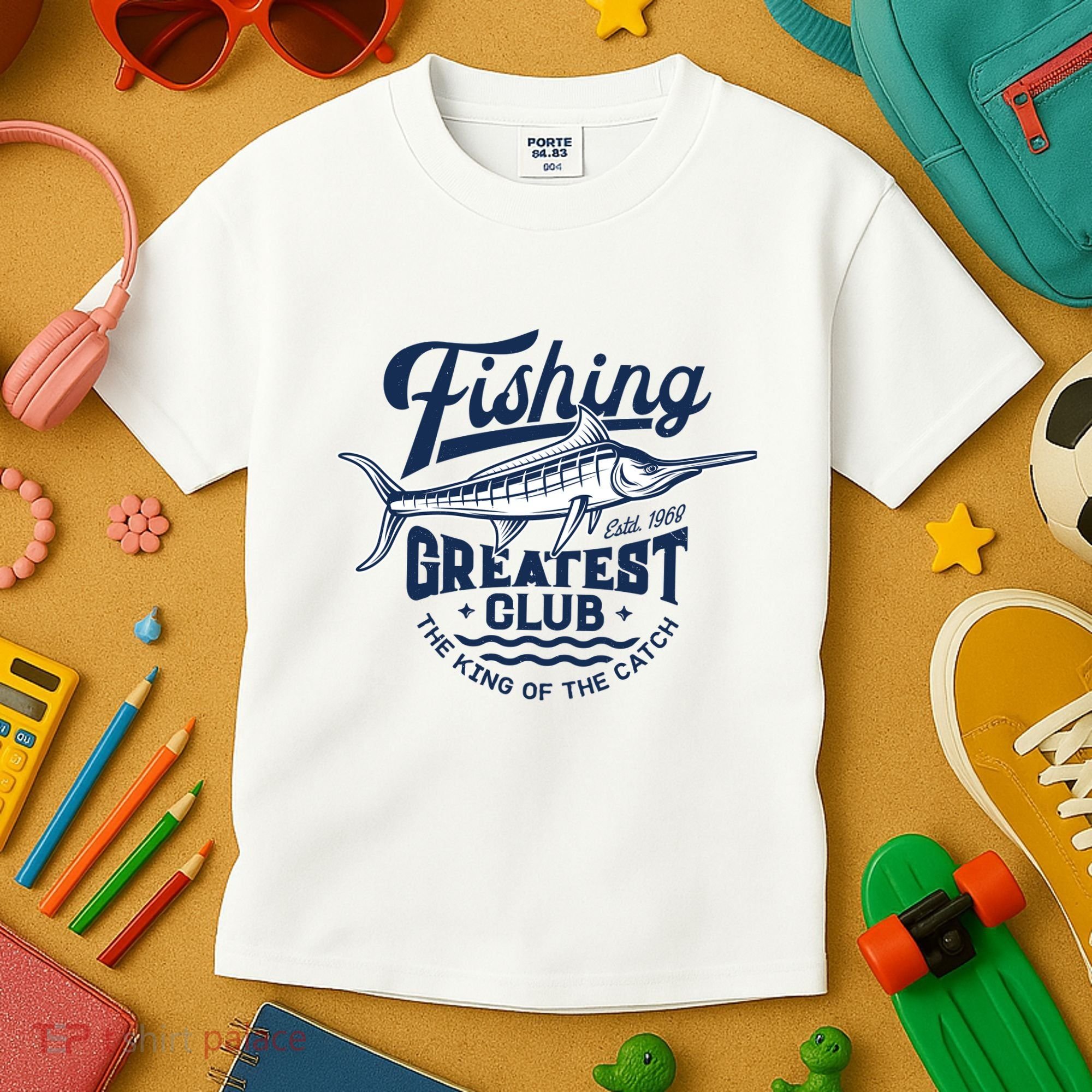 Fishing Marlin Greatest Club Estd 1968 Kids T-Shirt