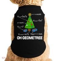 Funny Math Geometry Christmas Tree Pun Teacher Cute Gift Doggie Tank thumb 0