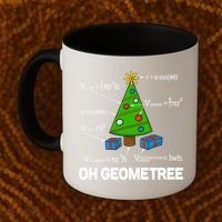 Funny Math Geometry Christmas Tree Pun Teacher Cute Gift Coffee Mug thumb 2