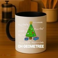Funny Math Geometry Christmas Tree Pun Teacher Cute Gift Coffee Mug thumb 4