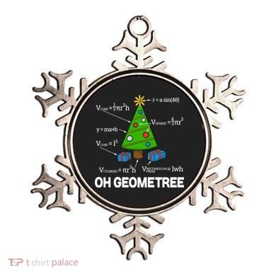 Funny Math Geometry Christmas Tree Pun Teacher Cute Gift Ornament