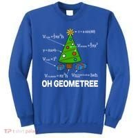 Funny Math Geometry Christmas Tree Pun Teacher Cute Gift Sweatshirt thumb 0