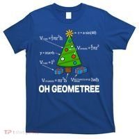 Funny Math Geometry Christmas Tree Pun Teacher Cute Gift T-Shirt thumb 0