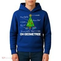 Funny Math Geometry Christmas Tree Pun Teacher Cute Gift Kids Hoodie thumb 4