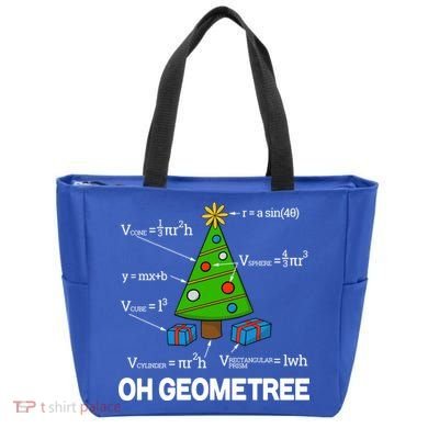 Funny Math Geometry Christmas Tree Pun Teacher Cute Gift Tote Bag