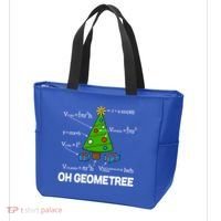 Funny Math Geometry Christmas Tree Pun Teacher Cute Gift Tote Bag thumb 3