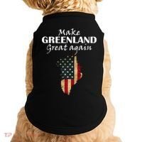 Funny Make Greenland Great Again Doggie Tank thumb 0