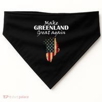 Funny Make Greenland Great Again USA-Made Doggie Bandana thumb 0