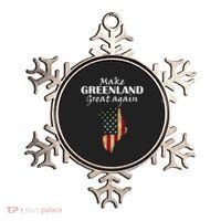 Funny Make Greenland Great Again Ornament thumb 0