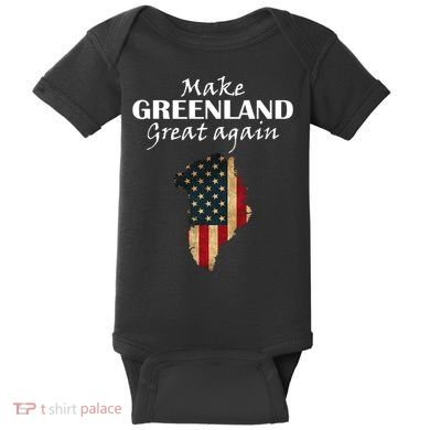 Funny Make Greenland Great Again Baby Bodysuit