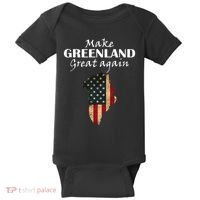 Funny Make Greenland Great Again Baby Bodysuit thumb 0