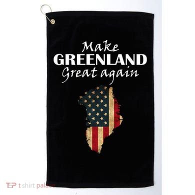 Funny Make Greenland Great Again Golf Towel