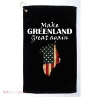 Funny Make Greenland Great Again Golf Towel thumb 0