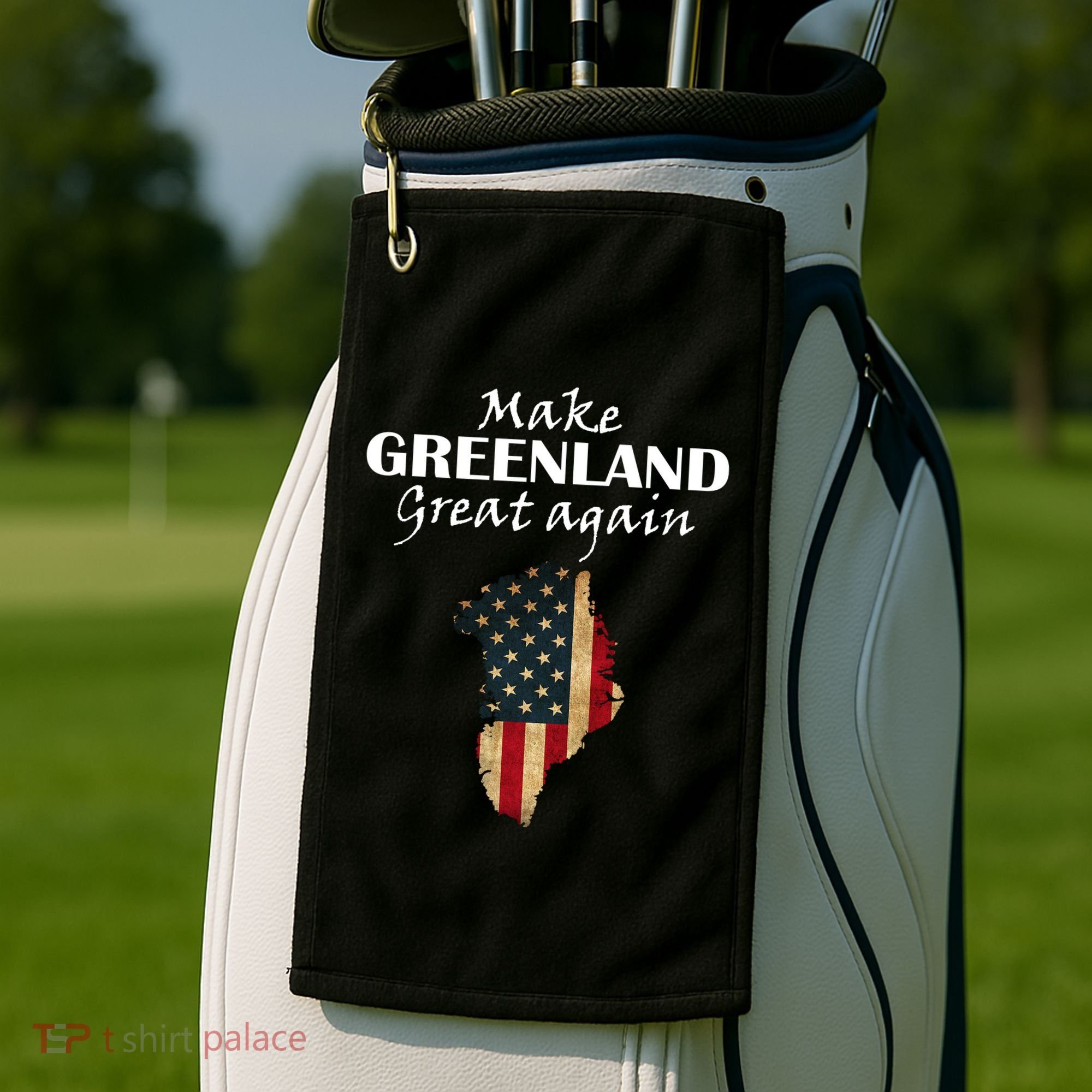 Funny Make Greenland Great Again Golf Towel