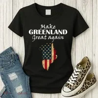 Funny Make Greenland Great Again Women's T-Shirt thumb 3