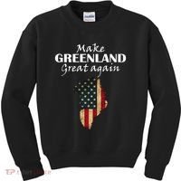 Funny Make Greenland Great Again Kids Sweatshirt thumb 0