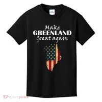 Funny Make Greenland Great Again Kids T-Shirt thumb 0