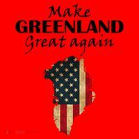 Funny Make Greenland Great Again Santa Hat thumb 1