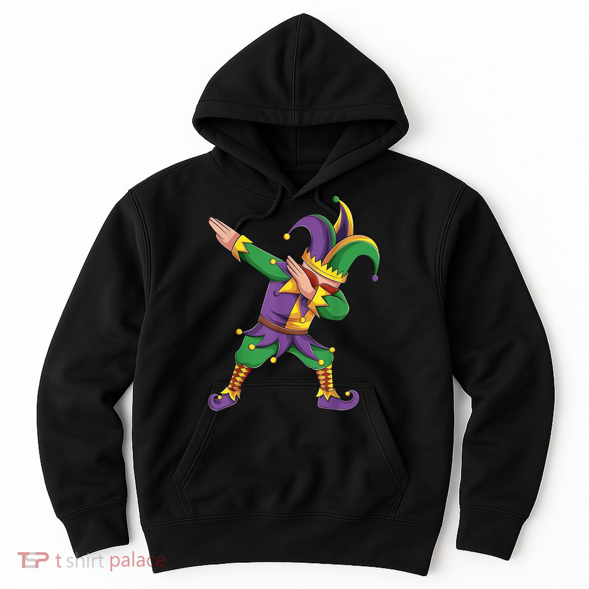 Funny Mardi Gras Outfit Dabbing Jester New Orleans Boys  Hoodie