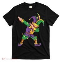 Funny Mardi Gras Outfit Dabbing Jester New Orleans Boys  T-Shirt thumb 0