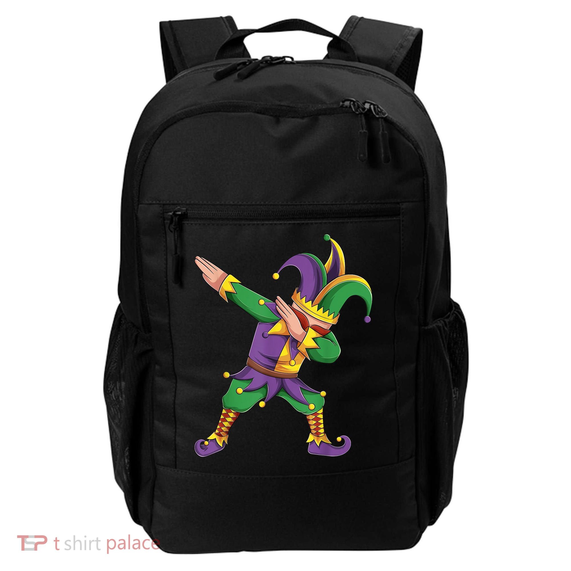 Funny Mardi Gras Outfit Dabbing Jester New Orleans Boys  Backpack
