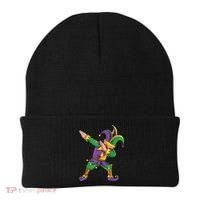 Funny Mardi Gras Outfit Dabbing Jester New Orleans Boys  Beanie thumb 0
