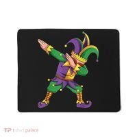 Funny Mardi Gras Outfit Dabbing Jester New Orleans Boys  Mousepad thumb 0