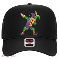 Funny Mardi Gras Outfit Dabbing Jester New Orleans Boys  Hat thumb 0