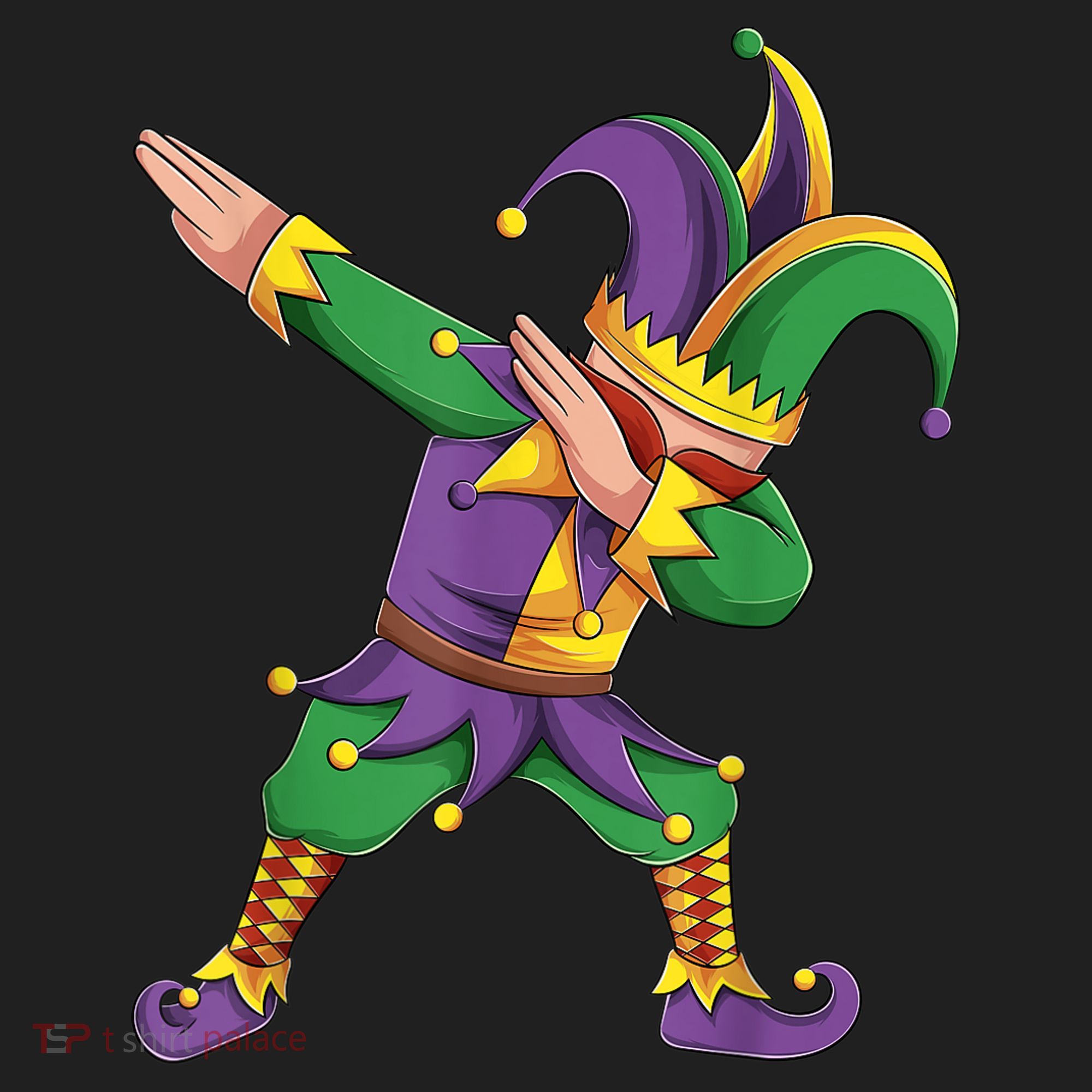 Funny Mardi Gras Outfit Dabbing Jester New Orleans Boys  Hat