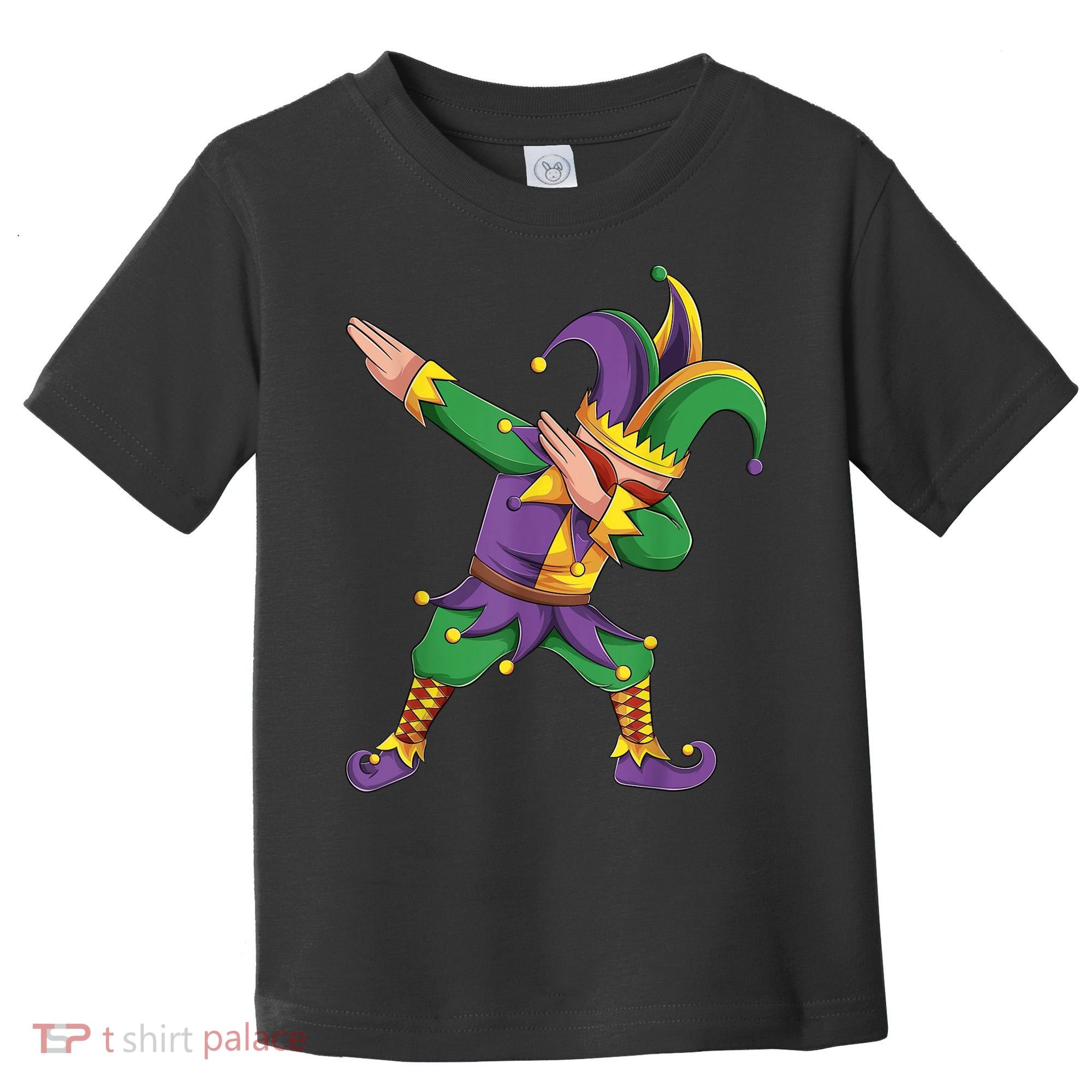 Funny Mardi Gras Outfit Dabbing Jester New Orleans Boys  Toddler T-Shirt