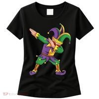 Funny Mardi Gras Outfit Dabbing Jester New Orleans Boys  Women's T-Shirt thumb 0