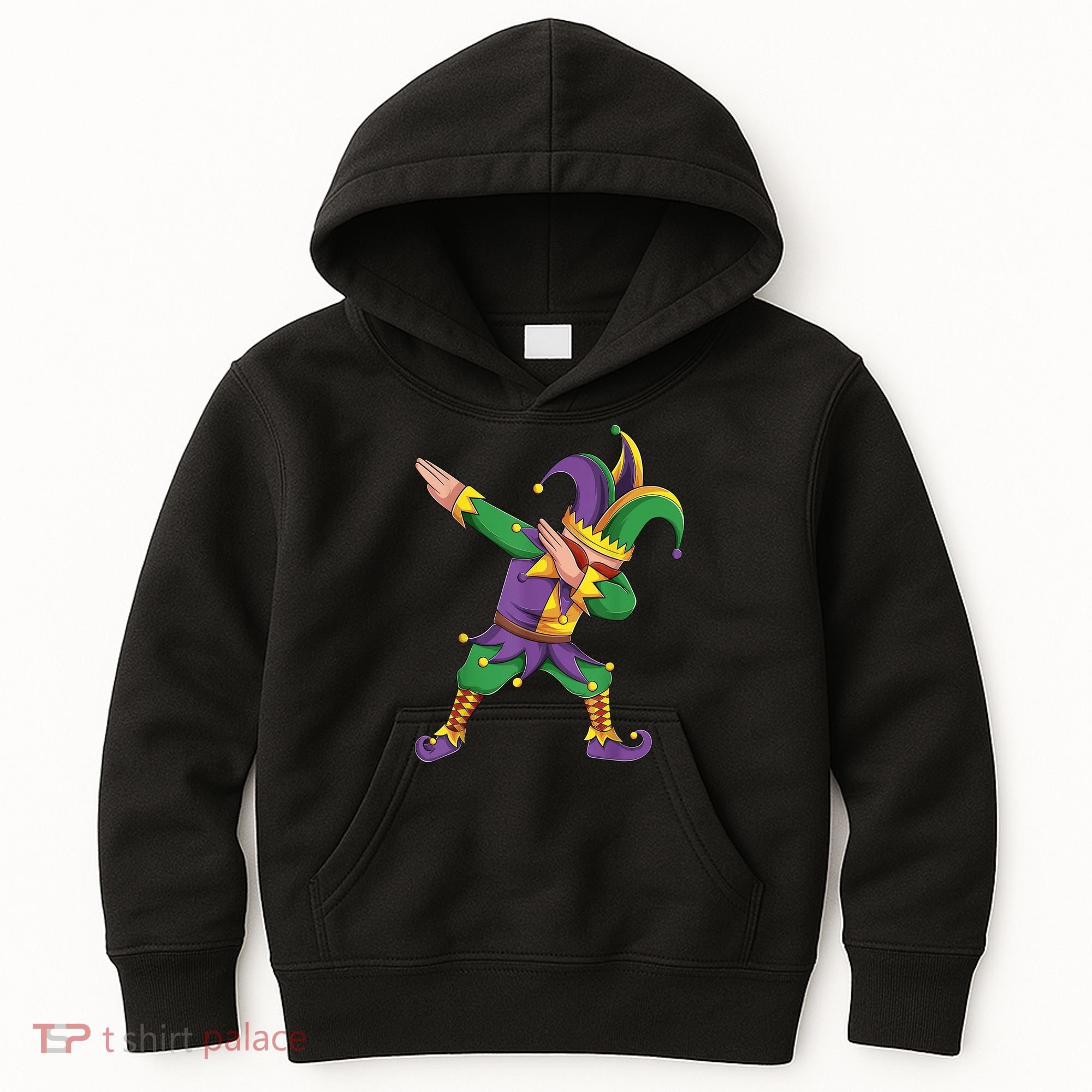 Funny Mardi Gras Outfit Dabbing Jester New Orleans Boys  Kids Hoodie
