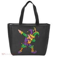 Funny Mardi Gras Outfit Dabbing Jester New Orleans Boys  Tote Bag thumb 0
