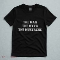 Funny Mustache Gift The Man The Myth The Mustache T-Shirt thumb 5