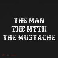 Funny Mustache Gift The Man The Myth The Mustache Women's Hoodie thumb 2