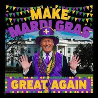 Funny Mardi Gras Donald Trump Mardi Gras American Flag Coffee Mug thumb 5