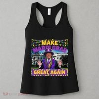 Funny Mardi Gras Donald Trump Mardi Gras American Flag Women's Tank Top thumb 3