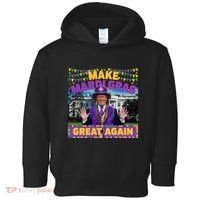 Funny Mardi Gras Donald Trump Mardi Gras American Flag Toddler Hoodie thumb 0