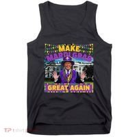 Funny Mardi Gras Donald Trump Mardi Gras American Flag Tank Top thumb 0