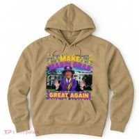 Funny Mardi Gras Donald Trump Mardi Gras American Flag Hoodie thumb 0