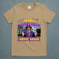 Funny Mardi Gras Donald Trump Mardi Gras American Flag T-Shirt thumb 5