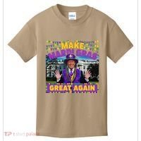 Funny Mardi Gras Donald Trump Mardi Gras American Flag Kids T-Shirt thumb 0