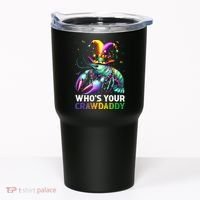 Funny Mardi Gras Whos Your Crawdaddy Crawfish Jester Beads Tumbler thumb 0