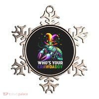 Funny Mardi Gras Whos Your Crawdaddy Crawfish Jester Beads Ornament thumb 0