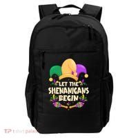 Funny Mardi Gras Let The Shenanigans Begin Backpack thumb 0
