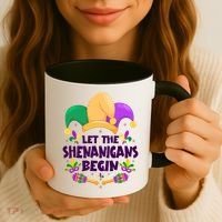 Funny Mardi Gras Let The Shenanigans Begin Coffee Mug thumb 3