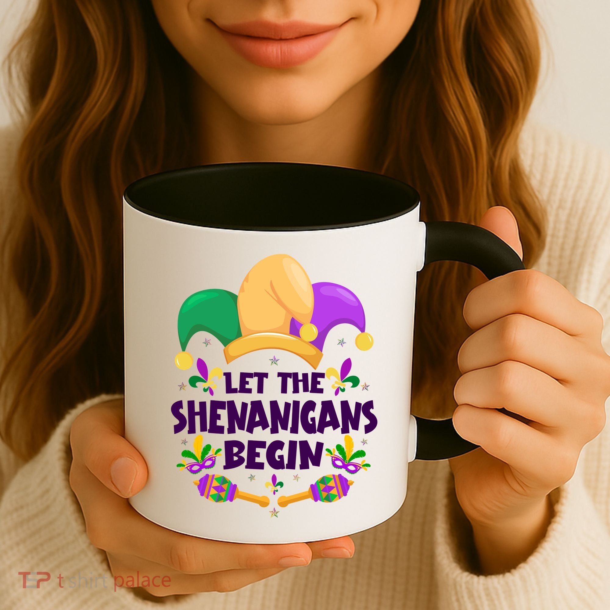 Funny Mardi Gras Let The Shenanigans Begin Coffee Mug